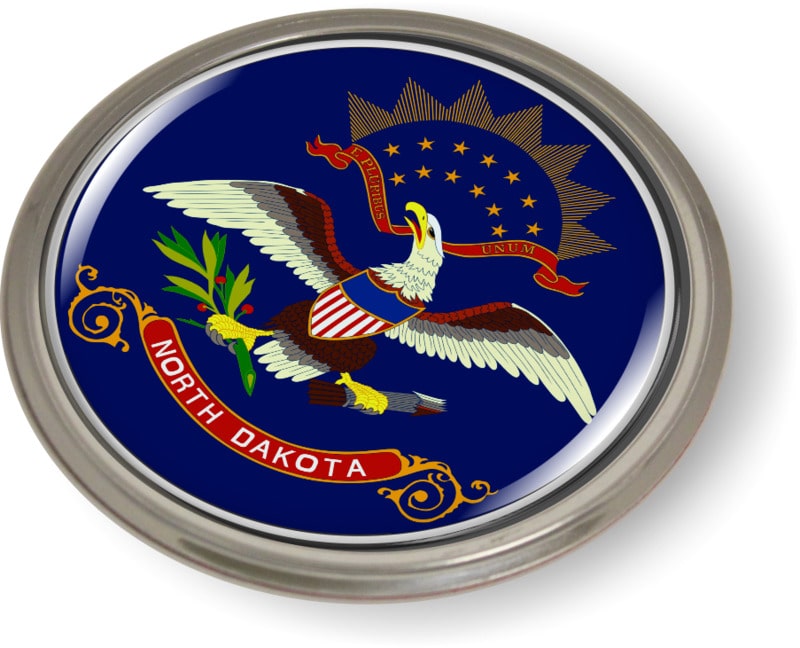 North Dakota - State Flag Emblem